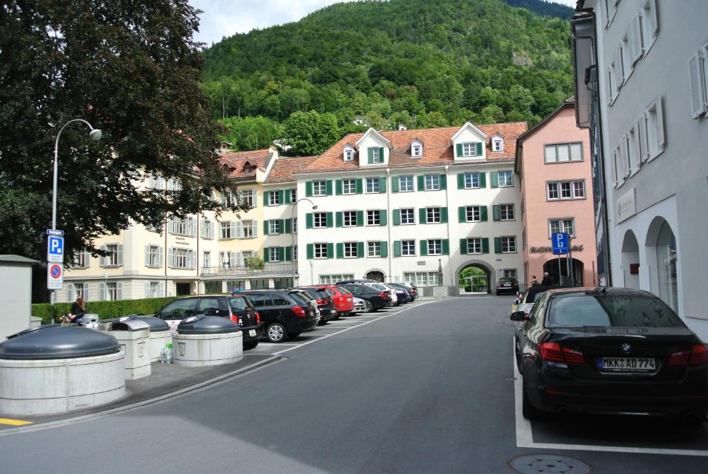 Cobblestone street in the old town of Chur